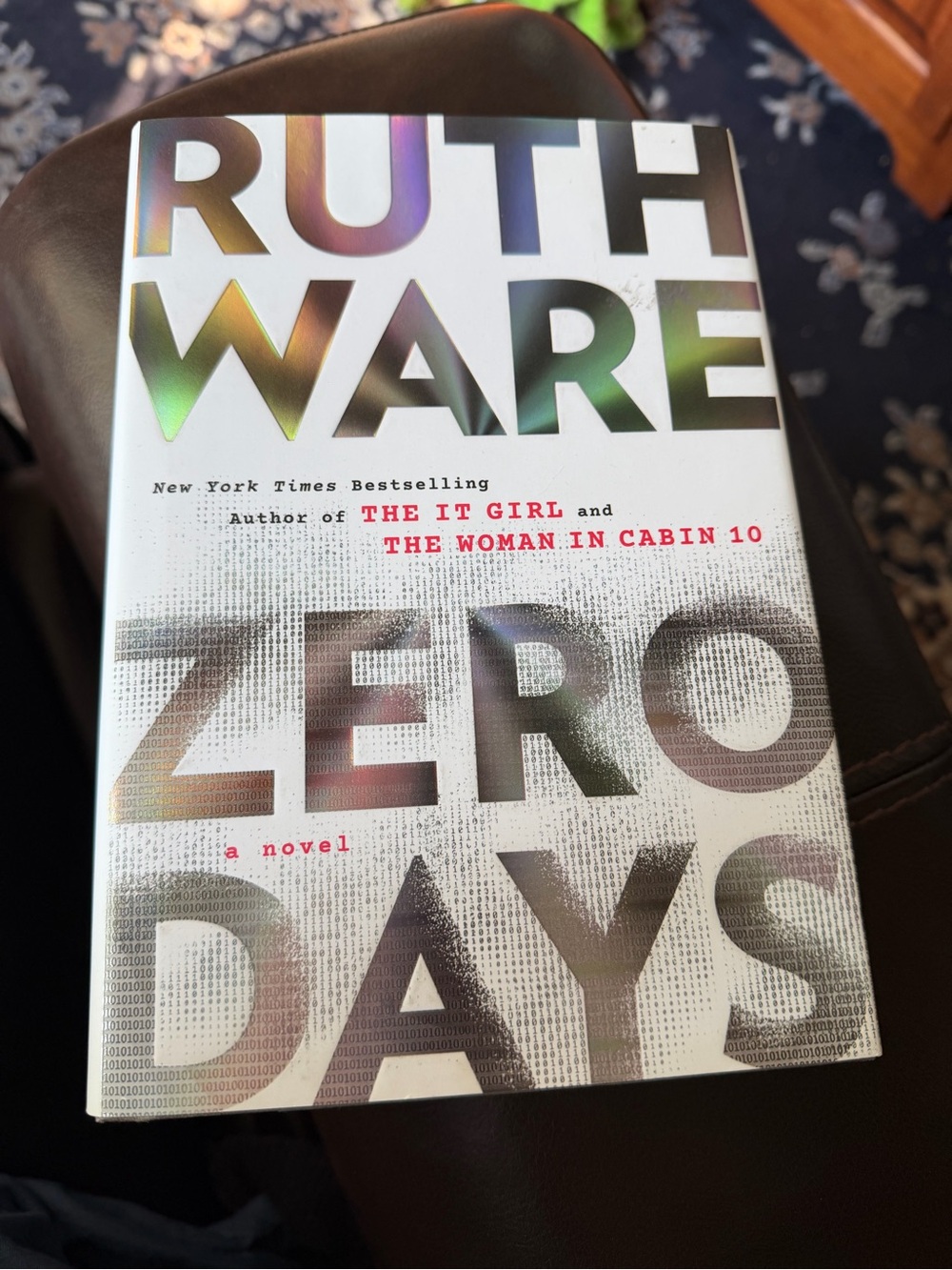 Ruth Ware- Zero Days hardcover book